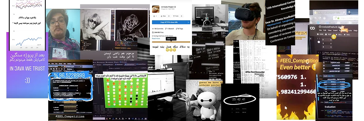 Timeline illustration of Alireza Azadbakht's professional experience